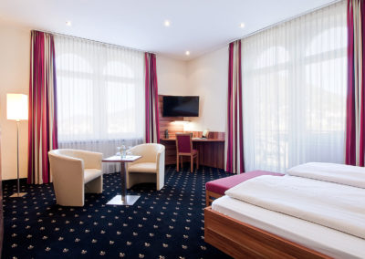 Deluxe Doppelzimmer mit Blick auf den Neckar