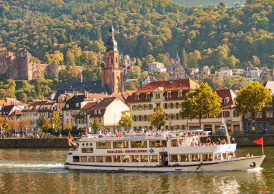 Schiffsfahrt auf dem Neckar